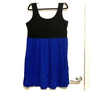 Torrid Royal Blue Bird Print Dress